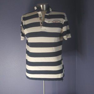 Paul and Shark Oslo 1938 Royal Yacht Club Navy White  Polo Made In Italy  XL VGC